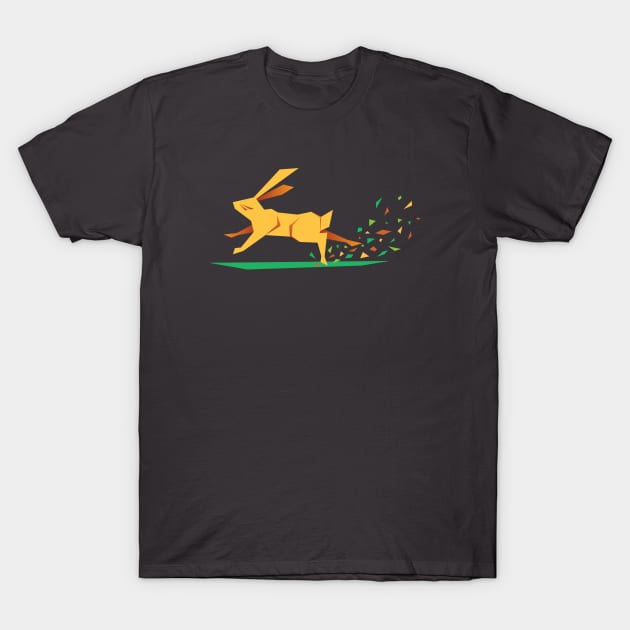 Golden Hare T-Shirt by aglomeradesign